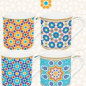 Pozzi Milano - Set of 4 Mugs in Gift Box - Marrakech